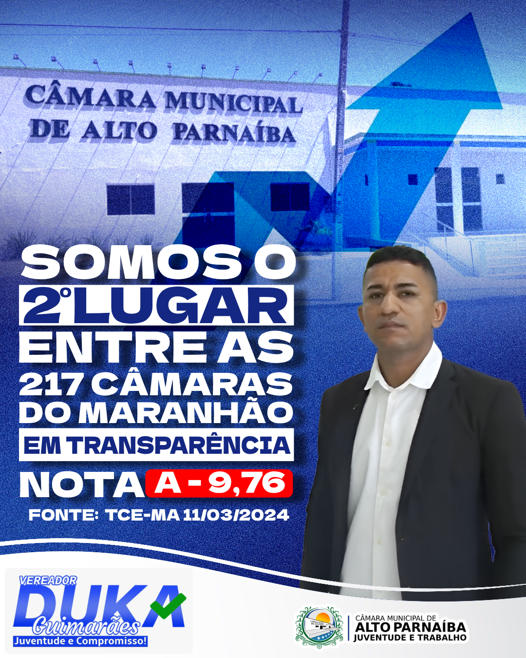 Câmara de Alto Parnaíba é destaque em Transparência